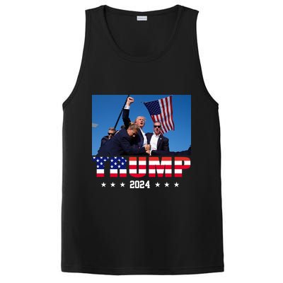 Trump 2024 Election Rally Photo Shooting Pennsylvania PosiCharge Competitor Tank