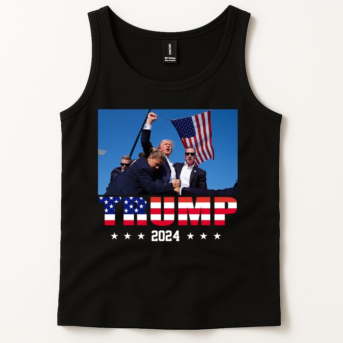 Trump 2024 Election Rally Photo Shooting Pennsylvania Tank Top