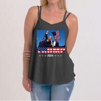 Trump 2024 Election Rally Photo Shooting Pennsylvania Women's Strappy Tank