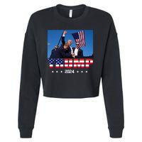 Trump 2024 Election Rally Photo Shooting Pennsylvania Cropped Pullover Crew