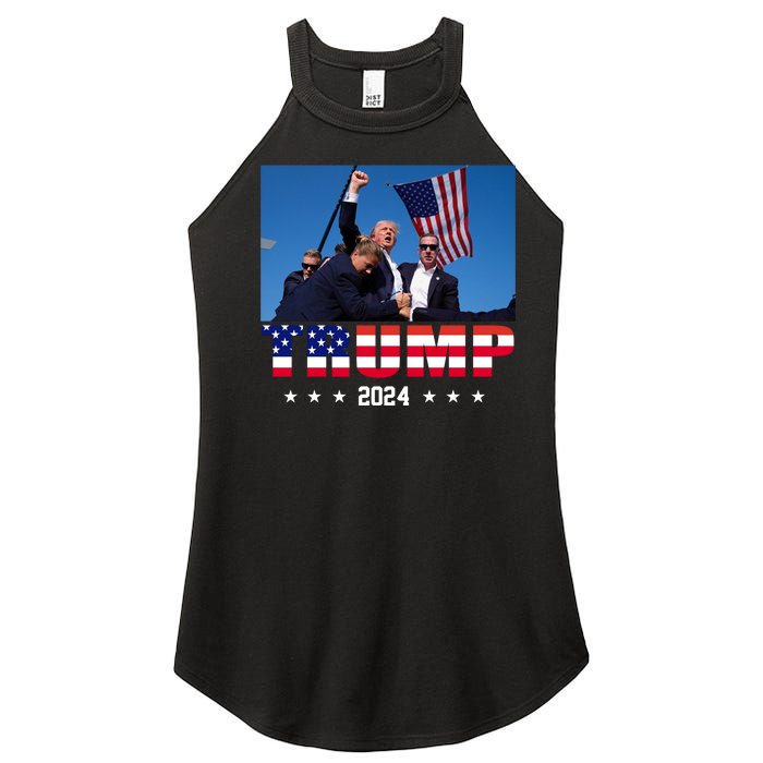 Trump 2024 Election Rally Photo Shooting Pennsylvania Women's Perfect Tri Rocker Tank