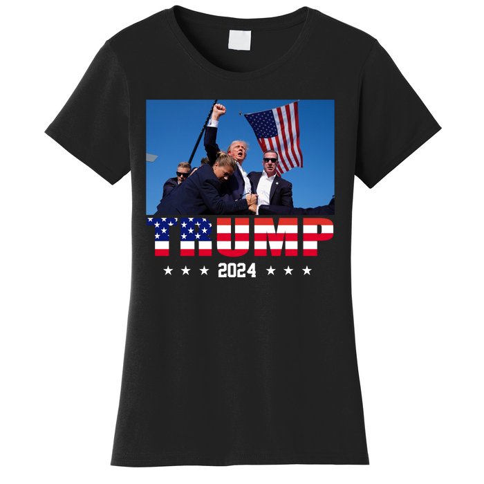 Trump 2024 Election Rally Photo Shooting Pennsylvania Women's T-Shirt