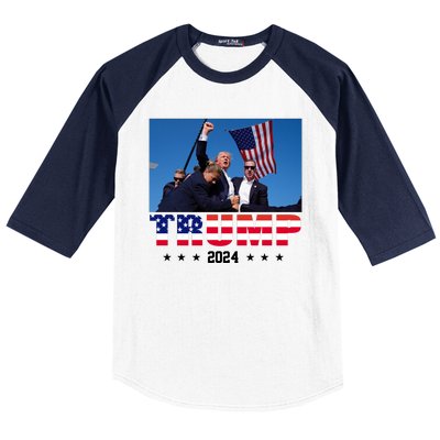 Trump 2024 Election Rally Photo Shooting Pennsylvania Baseball Sleeve Shirt