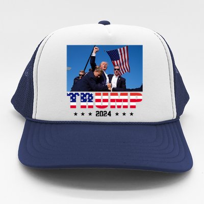 Trump 2024 Election Rally Photo Shooting Pennsylvania Trucker Hat