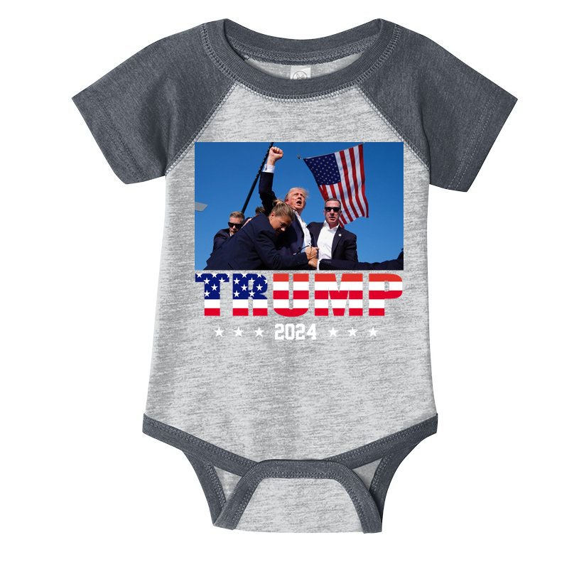 Trump 2024 Election Rally Photo Shooting Pennsylvania Infant Baby Jersey Bodysuit