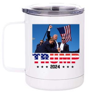 Trump 2024 Election Rally Photo Shooting Pennsylvania 12 oz Stainless Steel Tumbler Cup