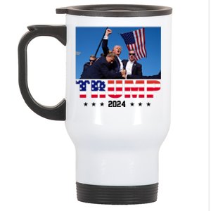 Trump 2024 Election Rally Photo Shooting Pennsylvania Stainless Steel Travel Mug