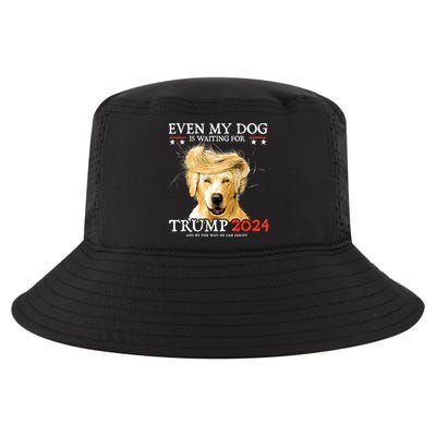 Trump 2024 Even My Dog Is Waiting For Trump 2024 Cool Comfort Performance Bucket Hat