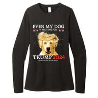 Trump 2024 Even My Dog Is Waiting For Trump 2024 Womens CVC Long Sleeve Shirt