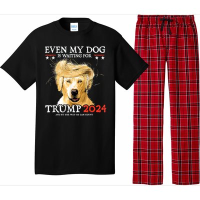 Trump 2024 Even My Dog Is Waiting For Trump 2024 Pajama Set