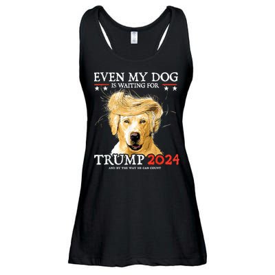 Trump 2024 Even My Dog Is Waiting For Trump 2024 Ladies Essential Flowy Tank