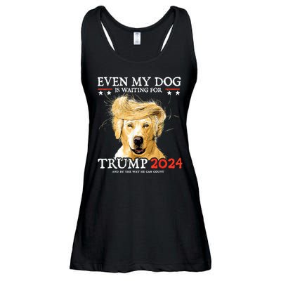 Trump 2024 Even My Dog Is Waiting For Trump 2024 Ladies Essential Flowy Tank