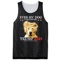 Trump 2024 Even My Dog Is Waiting For Trump 2024 Mesh Reversible Basketball Jersey Tank