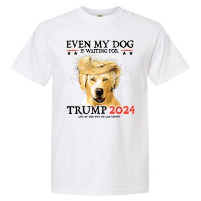 Trump 2024 Even My Dog Is Waiting For Trump 2024 Garment-Dyed Heavyweight T-Shirt