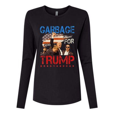 Trump 2024 Election Proud To Be Garbage Vote Trump President Womens Cotton Relaxed Long Sleeve T-Shirt