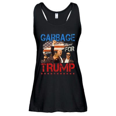 Trump 2024 Election Proud To Be Garbage Vote Trump President Ladies Essential Flowy Tank