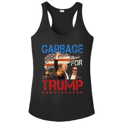 Trump 2024 Election Proud To Be Garbage Vote Trump President Ladies PosiCharge Competitor Racerback Tank