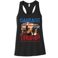 Trump 2024 Election Proud To Be Garbage Vote Trump President Women's Racerback Tank