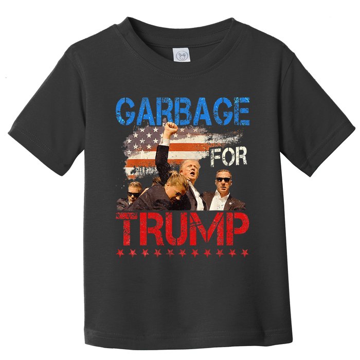 Trump 2024 Election Proud To Be Garbage Vote Trump President Toddler T-Shirt