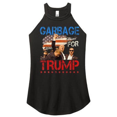 Trump 2024 Election Proud To Be Garbage Vote Trump President Women's Perfect Tri Rocker Tank