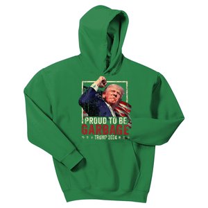 Trump 2024 Election Proud To Be Garbage Vote Trump President Kids Hoodie