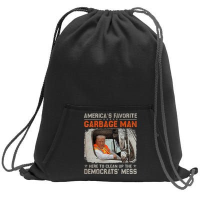 Trump 2024 Election Trump Garbage Man Vote Trump President Sweatshirt Cinch Pack Bag