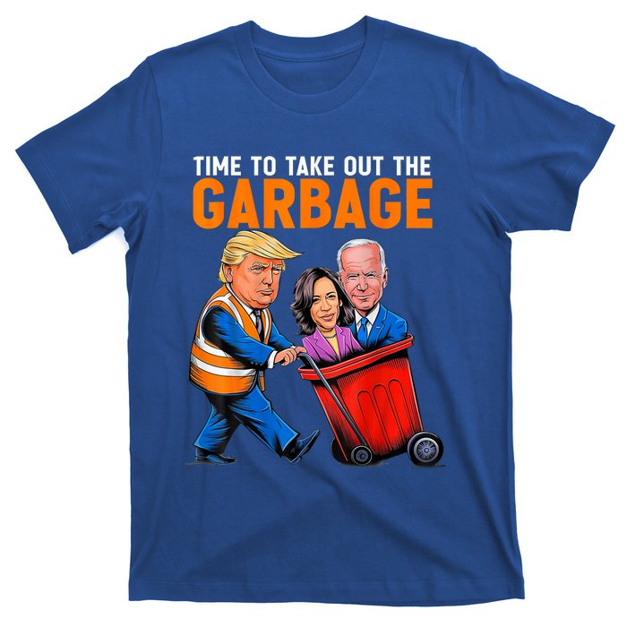 Trump 2024 Funny Time To Take Out Garbage Biden (On Back) T-Shirt