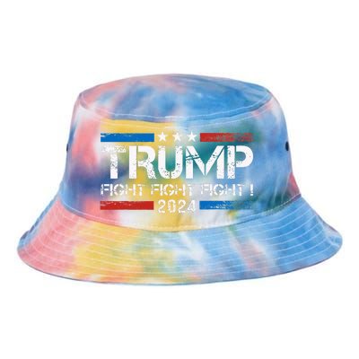 Trump 2024 Fight Fight Fight Trump President Election 2024 Tie Dye Newport Bucket Hat