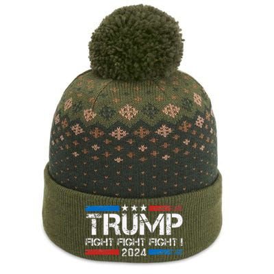 Trump 2024 Fight Fight Fight Trump President Election 2024 The Baniff Cuffed Pom Beanie