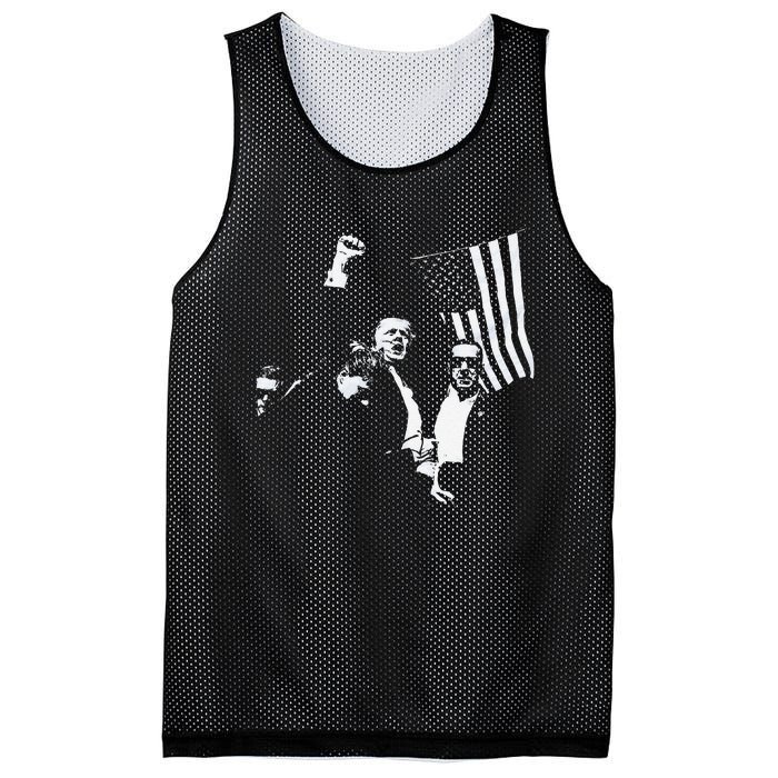 Trump 2024 Fear Not American Hero Fight Fight Fight Maga Gift Mesh Reversible Basketball Jersey Tank