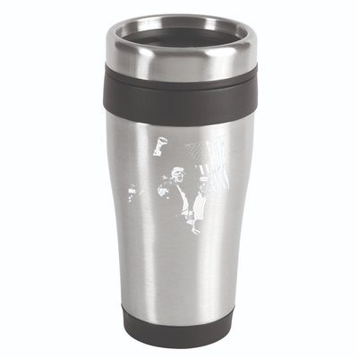 Trump 2024 Fear Not American Hero Fight Fight Fight Maga Gift 16oz Travel Tumbler