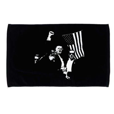 Trump 2024 Fear Not American Hero Fight Fight Fight Maga Gift Microfiber Hand Towel