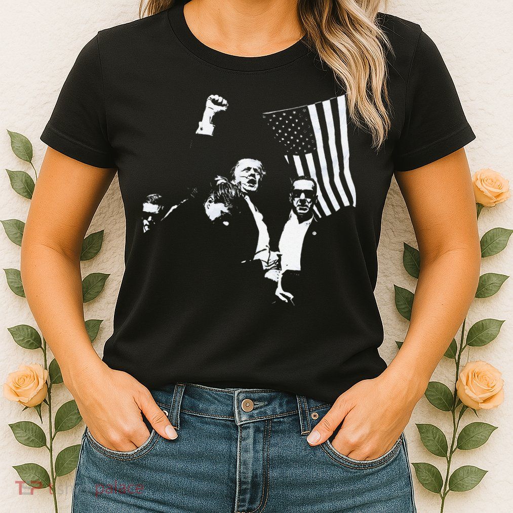 Trump 2024 Fear Not American Hero Fight Fight Fight Maga Gift Womens T-Shirt
