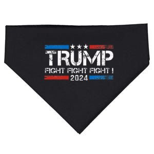 Trump 2024 Fight Fight Fight Trump President Election 2024 USA-Made Doggie Bandana