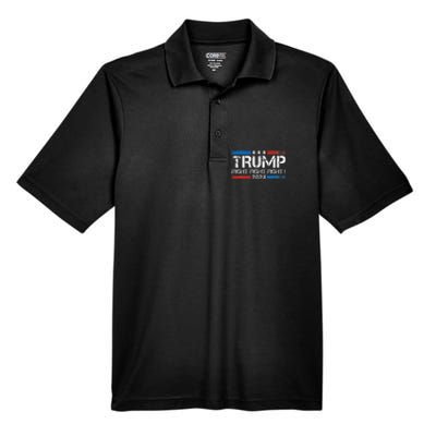 Trump 2024 Fight Fight Fight Trump President Election 2024 Men's Origin Performance Piqué Polo