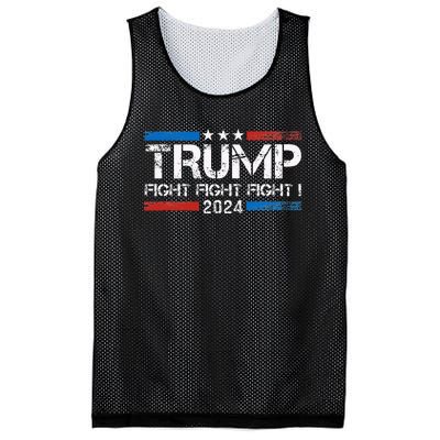 Trump 2024 Fight Fight Fight Trump President Election 2024 Mesh Reversible Basketball Jersey Tank