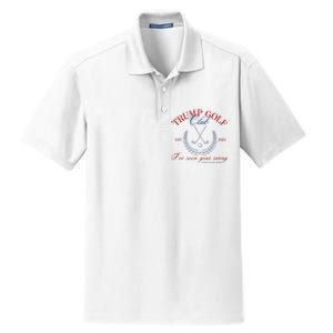 Trump 2024 Funny Golf Club IVe Seen Your Swing Political Dry Zone Grid Polo