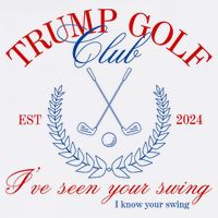 Trump 2024 Funny Golf Club IVe Seen Your Swing Political Womens Tank Top