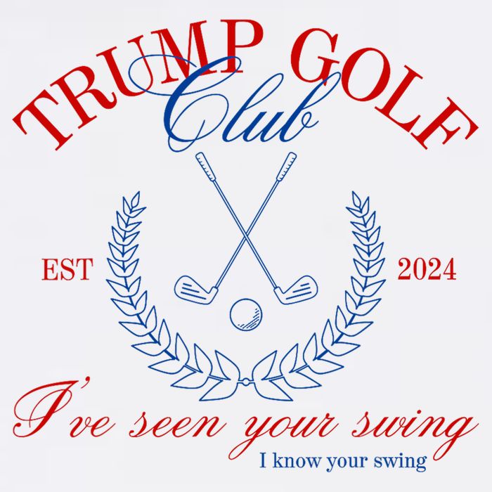 Trump 2024 Funny Golf Club IVe Seen Your Swing Political Womens Tank Top