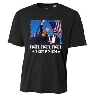 Trump 2024 Fight Fight Fight Trump 2024 Survives Rally Cooling Performance Crew T-Shirt