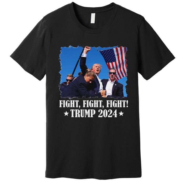 Trump 2024 Fight Fight Fight Trump 2024 Survives Rally Premium T-Shirt