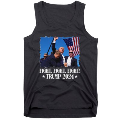 Trump 2024 Fight Fight Fight Trump 2024 Survives Rally Tank Top