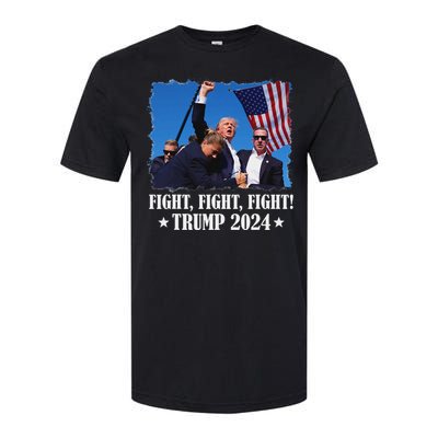 Trump 2024 Fight Fight Fight Trump 2024 Survives Rally Softstyle CVC T-Shirt