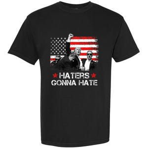 Trump 2024 Flag Haters Gonna Hate Pennsylvania Rally Trump Garment-Dyed Heavyweight T-Shirt