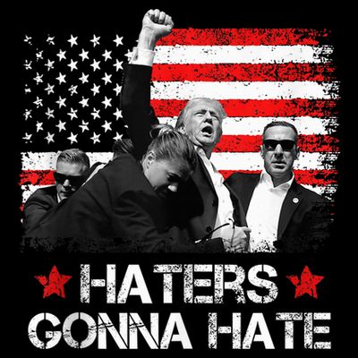 Trump 2024 Flag Haters Gonna Hate Pennsylvania Rally Trump T-Shirt