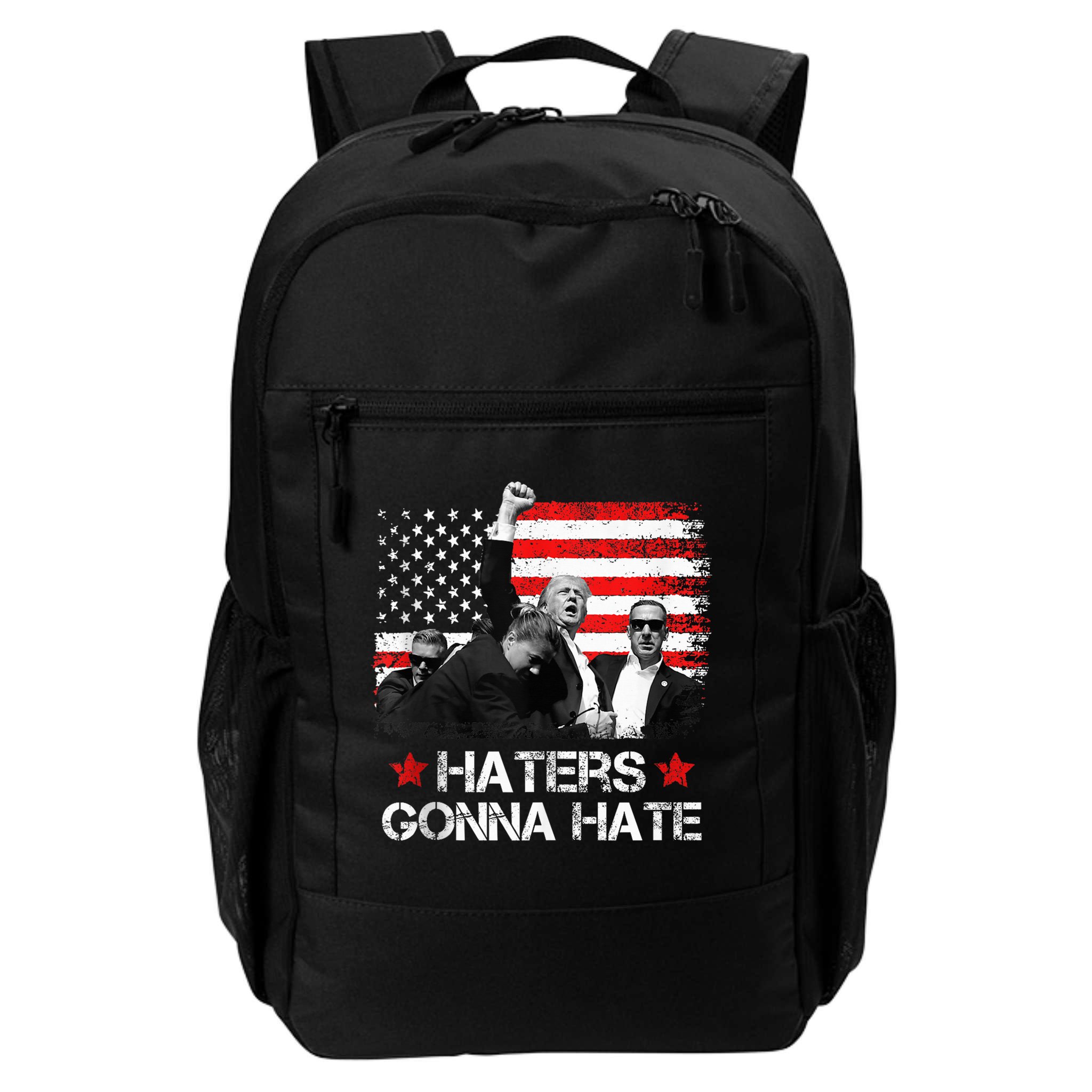Trump 2024 Flag Haters Gonna Hate Pennsylvania Rally Trump Backpack