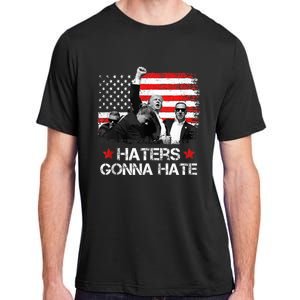 Trump 2024 Flag Haters Gonna Hate Pennsylvania Rally Trump Adult ChromaSoft Performance T-Shirt