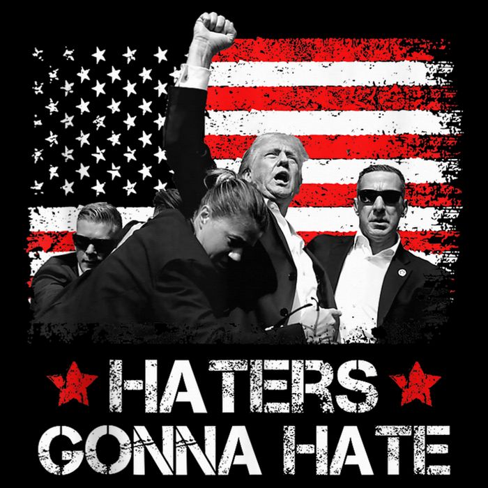 Trump 2024 Flag Haters Gonna Hate Pennsylvania Rally Trump Poster