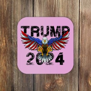 Trump 2024 Flag American Holiday Coaster