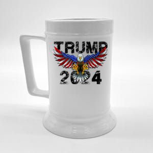 Trump 2024 Flag American Holiday Beer Stein